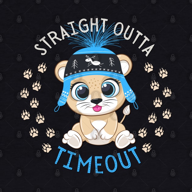 Straight Outta Timeout Cute and Smart Cookie Sweet little tiger in a hat cute baby outfit by BoogieCreates